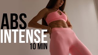 10 MIN INTENSE ABS WORKOUT  FLAT BELLY ROUTINE [upl. by Ronnie]