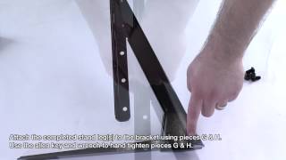 How to TV Stand  Build for Universal Table Top TV StandBase for 37quot  70quot FlatScreen TVs [upl. by Nitsyrk359]