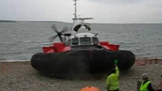 Hovercraft SRN6 Mk6 departing the beach at Hovershow 09 [upl. by Neetsyrk]