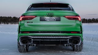 CAN THE HULK 2021 AUDI RSQ3 SPORTBACK HANDLE THE SNOW  5cyl 400HP miniUrus in winter wonderland [upl. by Anderer749]