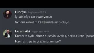 Kolpaçino Ekrem Abi Kumar Sahnesi discord edition [upl. by Aiam]