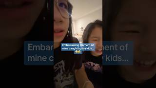 Embarrassing moment of mine caught by my kids🤪😂 funnyvideo comedy relatable reaction [upl. by Maggio]