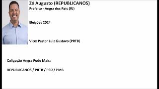 Eleições 2024  Jingle Zé Augusto REPUBLICANOS  Prefeito Angra dos Reis RJ [upl. by Hgielah57]