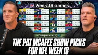 The Pat McAfee Shows Picks For The FINAL Week Of NFLs Regular Season Week 18 [upl. by Bowra]