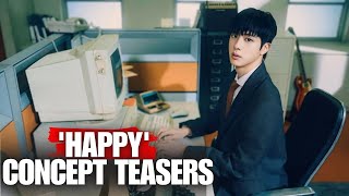 BTS Jin works at the office in new ‘Happy’ teasers [upl. by Ived]