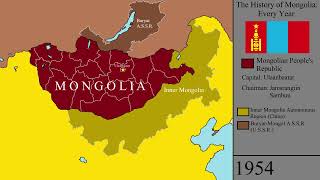 The History of Modern Mongolia Every Year [upl. by Ahsitauq826]