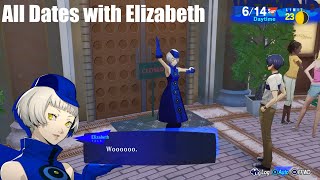 Persona 3 Reload  All Dates All Outings with Elizabeth [upl. by Htiekel566]