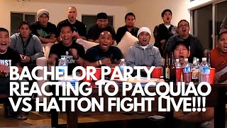 Hidden camera catches shocking and funny Pacquiao vs Hatton Reaction [upl. by Krebs809]