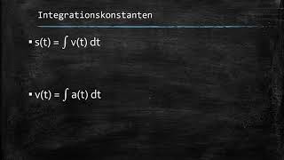 Integralrechnung ZeitWeg  Geschwindigkeit  Beschleunigung [upl. by Herring]