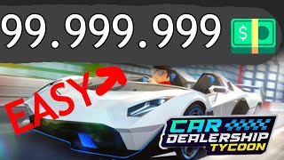 How To Get INFINITE MONEY In CAR DEALERSHIP TYCOON [upl. by Noiramed]