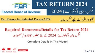 Tax Return Filing 2024  Salaried Person Tax Return  A detailed video on all the Required Documents [upl. by Akemeuwkuhc138]