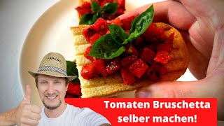 Tomaten Bruschetta selber machen 🌞 Frisch vom Balkongarten [upl. by Adlev314]