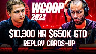 WCOOP 2022 10300 Super Tuesday Lena900  hellototti  Naza114 Final Table CardsUP Replay [upl. by Sesiom]