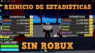 ¡¡¡COMO REINICIAR TUS ESTADISTICAS RAPIDO Y FACIL EN BLOX FRUITS😱🫣 RIANDREAC  ROBLOX [upl. by Trovillion]