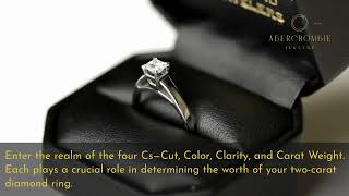 How Much is a 2 Carat Diamond Ring  By Abercrombie Jewelry [upl. by Acired]