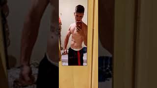 Evolução Ectomorfo 3 meses de treino dieta e creatina de 645 p 75 kg [upl. by Hoffarth]