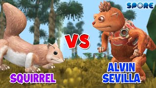 Squirrel vs Alvin Seville  Animal vs Cartoon S4E4  SPORE [upl. by Leva]