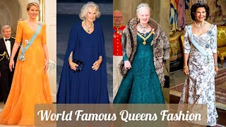 Queen Silvia Queen Margreth Queen Camilla Queen Matheild and More Royal Crown Ladies viralvideo [upl. by Weinrich]