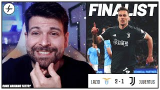 Lazio Juventus 21  Una sola cosa positiva la finale di Coppa Italia per il resto lasciamo stare [upl. by Baldwin]