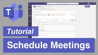 Microsoft Teams  The Right Way to Schedule Meetings [upl. by Belcher]