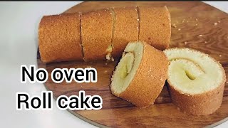 very easy roll cake 4 ingredients only easy roll cake homebeeworld [upl. by Eigla]