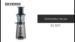 SEVERIN Extracteur de jus ES 3571 [upl. by Daisi]