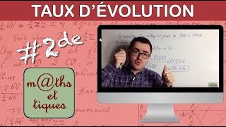 Déterminer un taux dévolution  Seconde [upl. by Burnett]