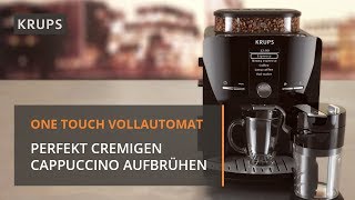 Cappuccino mit dem One Touch Vollautomat LattEspress zubereiten  Krups [upl. by Auqinet]