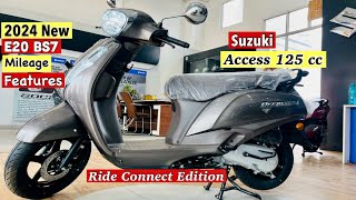 2024❤️Suzuki Access 125 cc Ride to Connect Edition E20 BS7 Model Review  Price  Mileage Features [upl. by Pietra]