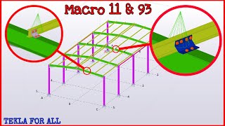 TSBECM  Création d’une PANNE et votre Attache « TEKLA STRUCTURE »  partie 4 [upl. by Clifford388]