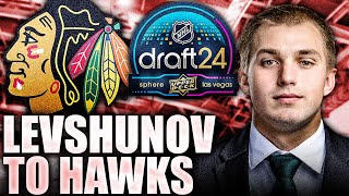 BLACKHAWKS DRAFT ARTYOM LEVSHUNOV 2ND OVERALL  THE 2024 NHL DRAFT [upl. by Sean]