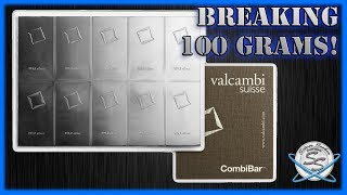 BREAKING SILVER  100 gram Valcambi Combibar [upl. by Akenom]