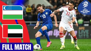 Uzbekistan vs United Arab Emirates – Full Match  AFC Asian Qualifiers™ Road to 26 [upl. by Farwell739]