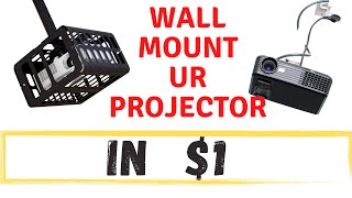 DIY Projector Stand  DIY Projector Wall Mount  How to set a cheap and sturdy projector stand [upl. by Kramal523]