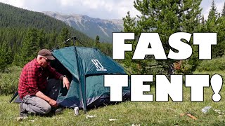 Reactive Outdoor 3 Second Tent in the Rockies  3 Secs Tent Setup is Fast amp Take Down is Fast [upl. by Adnilasor]