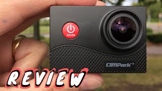 Campark WiFi 4K Action Camera REVIEW amp Sample Video X15 [upl. by Llyrrad]