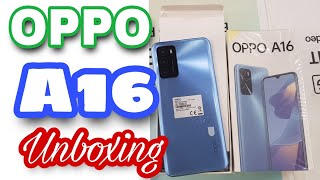 Oppo A16 Unboxing  3GB32GB  5000 mAh  Pearl Blue  iTinbox [upl. by Hekker]