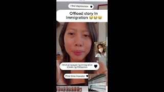 Offload in Immigration Philippines sayang ang 90k 😭😭travel story offload american ampfilipina [upl. by Gerk]