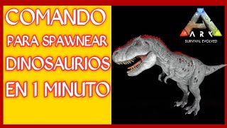 🛑Como SPAWNEAR DINOS DOMESTICADOS con COMANDO EN 1 MINUTO  Como TENER DINOS sin DOMESTICARLO ARK🛑 [upl. by Allenrac]