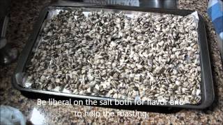 Roasted Sunflower Seed Recipe home grown [upl. by Xela808]