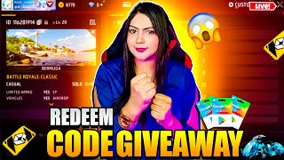 FREE FIRE LIVE CUSTOM ROOM GIVEAWAY  FF LIVE TEAMCODE GIVEAWAY  FF LIVE GIVEAWAY CUTE GILR FF LIVE [upl. by Verine]