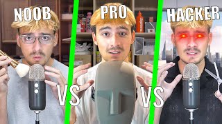 ASMR NOOB VS PRO VS HACKER ASMRTIST [upl. by Nagrom]