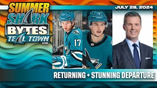 Thrun and Bordeleau Sign Jeff Marek Bails New Sharks Goal Song and more [upl. by Arita]