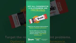 Chondroitin amp Glucosamine Supplements Are Not All Equal  Supple Drink shorts fitness fyp health [upl. by Haronid]