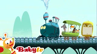 Tricky Tracks  Train and Numbers  Counting for Toddlers BabyTV [upl. by Galina]