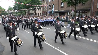 Schützenfest 2024 auf der NeusserFurth Parade der Scheibenschützen Atillerie und Reitercorps [upl. by Annatnom]