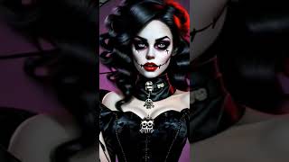 Best Gothic Halloween Look Stunning Costume amp Makeup Reveal [upl. by Herwin563]