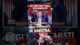 IL RITORNO DEL FASCISMO ROSSO belpietro scontri università fascismo sinistra shorts [upl. by Attelrak]