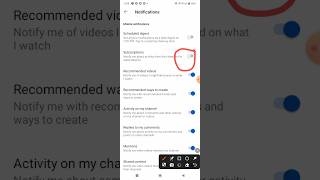 YouTube subscription notification off Subscription notification band kaise karennotificationoff [upl. by Wappes]