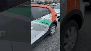 russia Carsharing in Russia is  2 for a 15minute drive [upl. by Yntrok569]